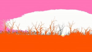 Lake Sunset - Pink